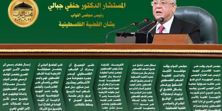 قضية شعب ينضال.. أهم تصريحات رئيس مجلس النواب بشأن القضية الفلسطينية ورفض التهجير.. انفو - تدوينة الإخباري