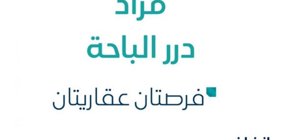 فرصتان عقاريتان .. مزاد عقاري جديد من شركة جودة التطوير العقارية في الباحة - تدوينة الإخباري