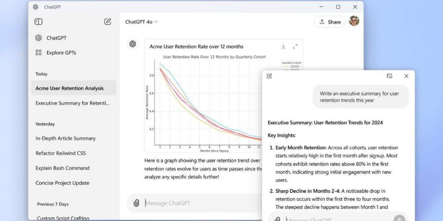 OpenAI تطرح تطبيق ChatGPT لنظام ويندوز - تدوينة الإخباري