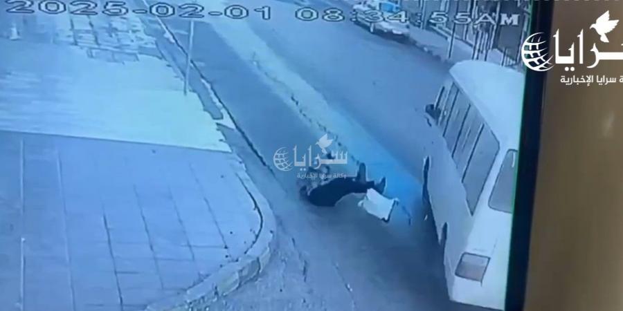 نجاة مواطن باعجوبة من موت محقق بحادث دهس في صويلح-فيديو - تدوينة الإخباري