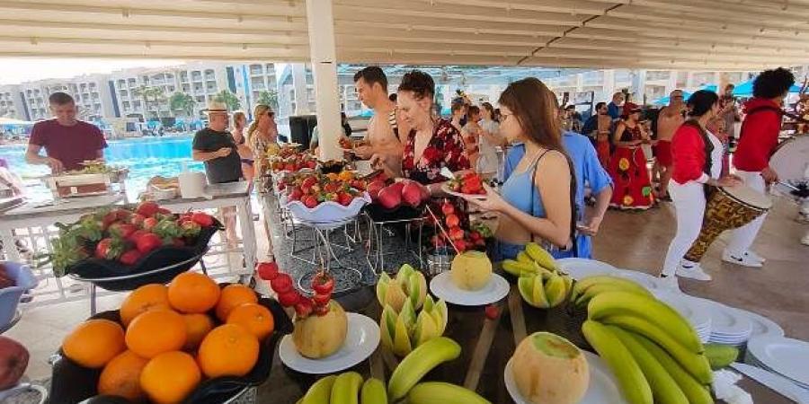 مهرجان الفواكه الشتوية الملونة يجذب الأجانب بالغردقة - تدوينة الإخباري