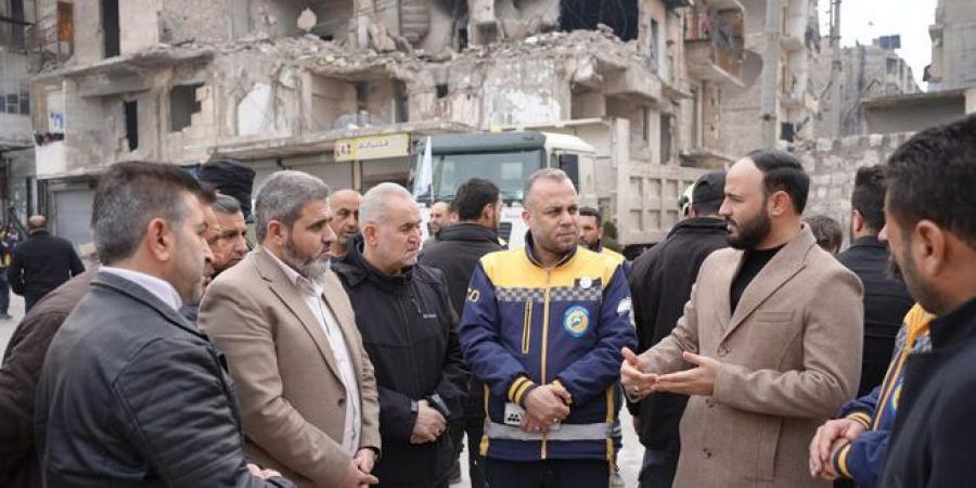 محافظ حلب يتفقد أعمال إزالة الأنقاض في المناطق المدمرة - تدوينة الإخباري