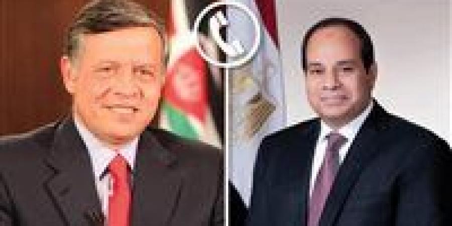 الرئيس السيسي وملك الأردن يؤكدان رفض التهجير والحرص على التعاون مع ترامب لإحلال السلام - تدوينة الإخباري