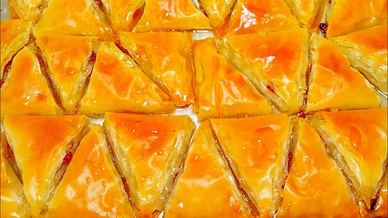 اعرفي سر الجلاش الحلو المورق بخطوه واحدة🥰وبأقل كمية سمنه وسر لونه وطعمه المميز
