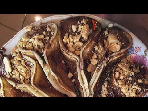 طريقة عمل القطايف بالنوتيلا ❤️🍫