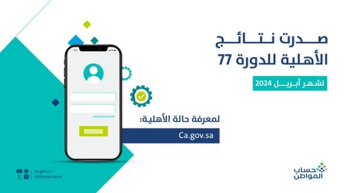 اهلية حساب المواطن الدفعة 77