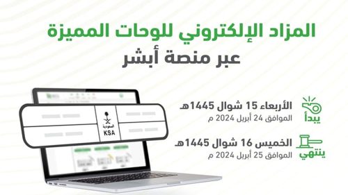 الإدارة العامة للمرور السعودي تعلن عن طرح مزاد اللوحات المميزة عبر منصة أبشر على أن ينتهي في هذا الموعد 2 11zon resized 17