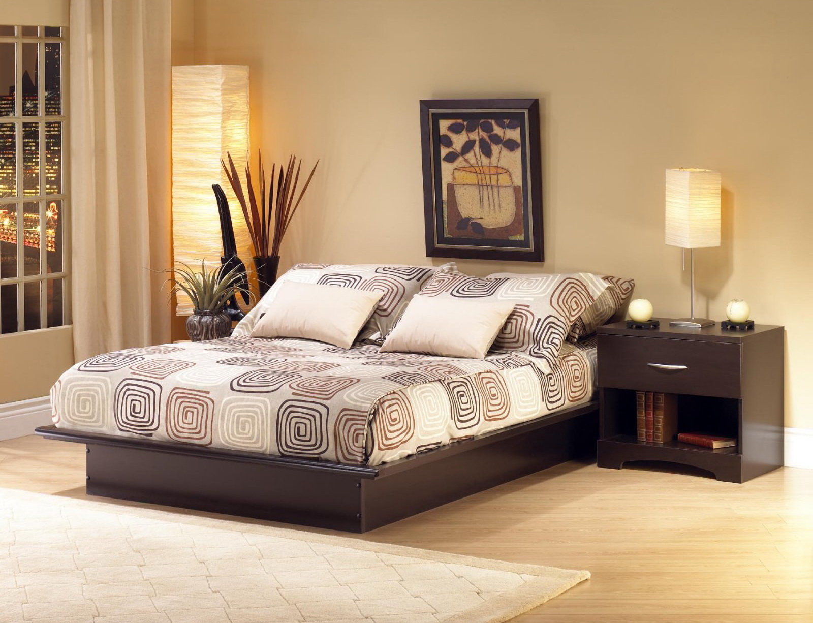 أحدث أفكار ديكور غرف نوم بسيط 2024 وكيفية اختيار الألوان 8 2013 Simple Bedroom Lighting Ideas 1