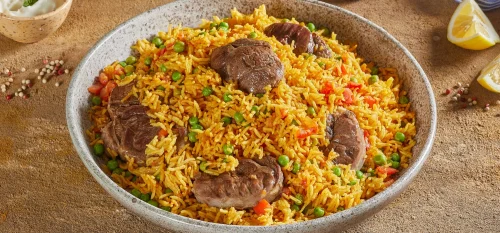 طريقة تجهيز لحم الغنم مع الأرز