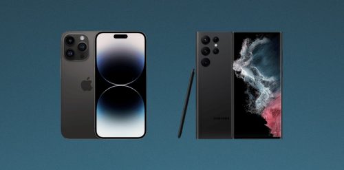 مقارنة بين iPhone 14 وGalaxy S22