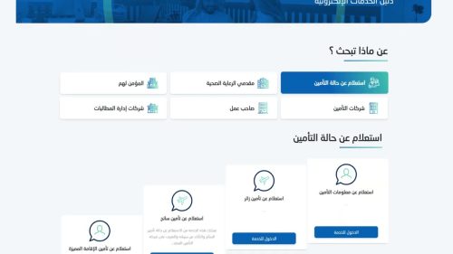 استعلام عن تأمين طبي برقم الإقامة 2024