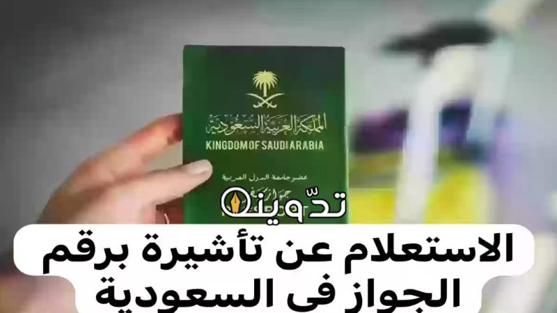 الاستعلام عن تأشيرة السعودية برقم الجواز 1445