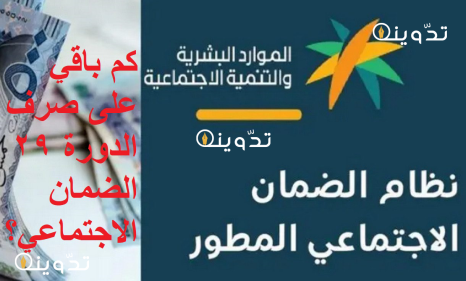 كم باقي على صرف الدورة ٢٩ الضمان الاجتماعي؟ وخطوات الاستعلام عن أهلية الضمان المطور شهر مايو 3 الضمان