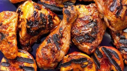 الفراخ المشوية علي الفحم 