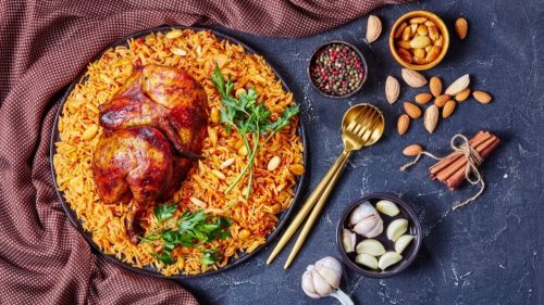 الكبسة بالدجاج