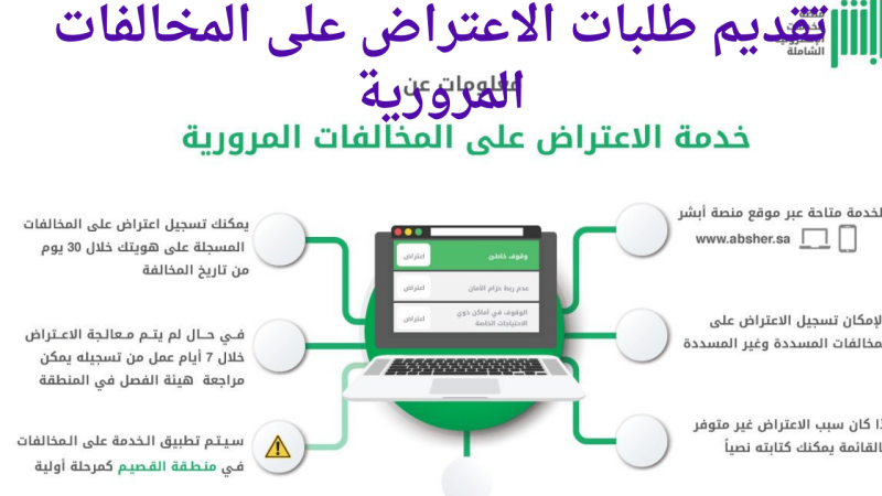 لينك الاعتراض على المخالفات المرورية