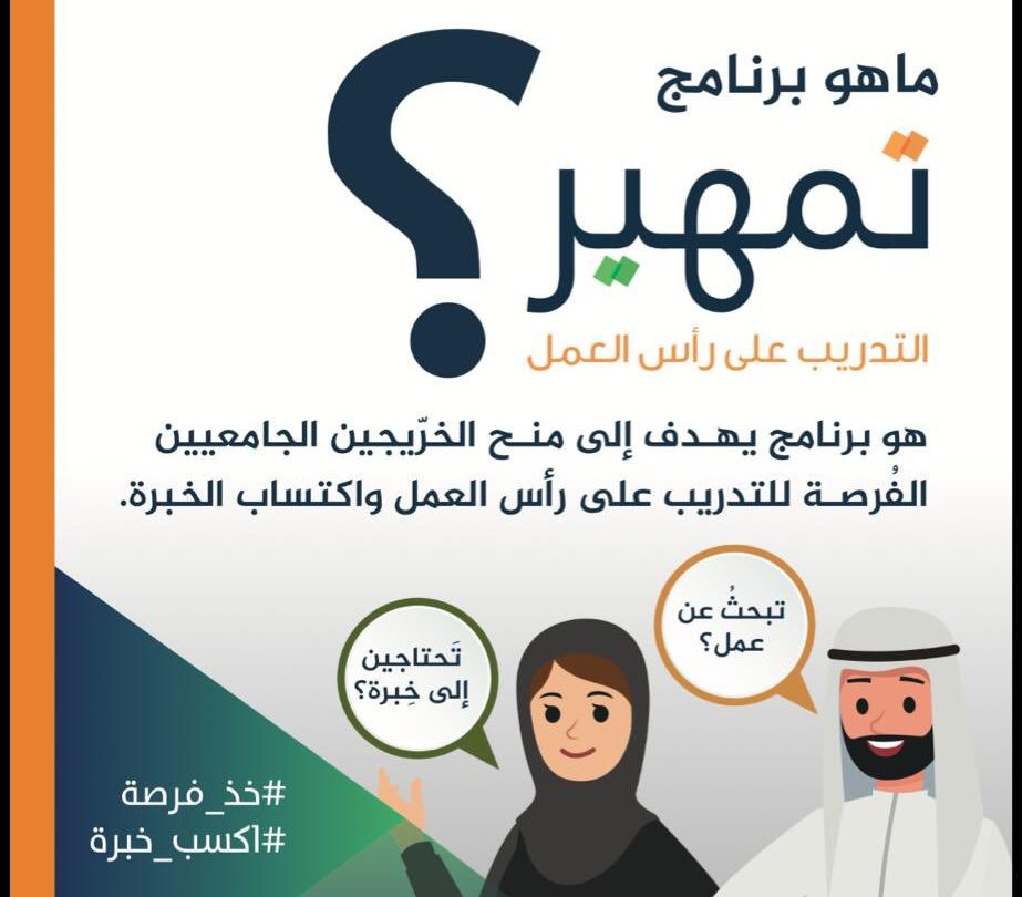 رسميا.. هدف يعلن فتح التسجيل في تمهير برنامج التدريب على رأس العمل للخريجين 1445 2 التسجيل في تمهير