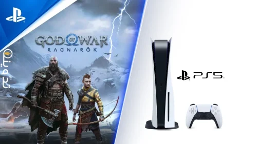 جهاز بلاي ستيشن 5 مع نسخة قرص بلو راي