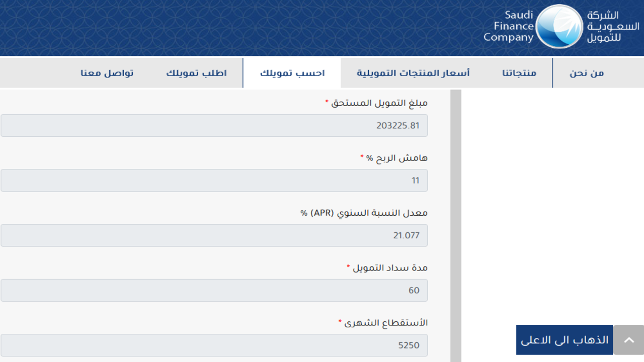 تبي تمويل سهل وسريع 203225 ريال سدد بفترة 60 شهر بدون كفيل أياً كانت التزاماتك 2 تمويل شخصي الشركة السعودية للتمويل