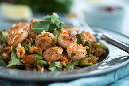 طريقة عمل طاجن الجمبري