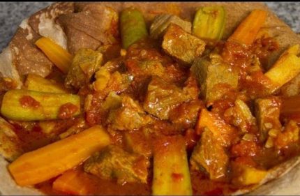 طريقة عمل الثريد باللحم