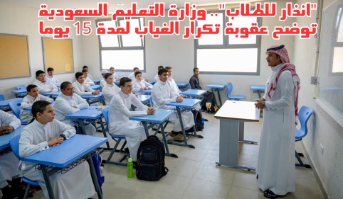 عقوبة الغياب عن المدرسة 1445