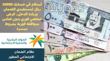 قرض شخصي فوري بدون ضامن