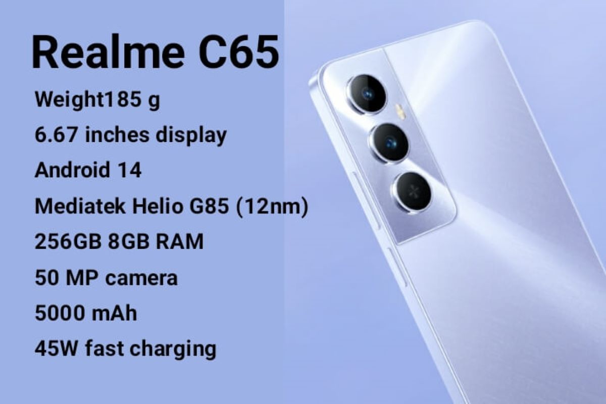 سعر Realme C65 وأهم مواصفاته التقنية 5 مواصفات هاتف ريلمي سي 65