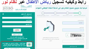 نظام نور تسجيل رياض