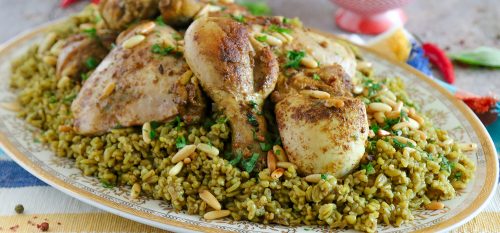 تحضير الفريكة بالدجاج